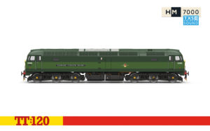 Hornby TT3096TXS Class 47 D1662 'Isambard Kingdom Brunel' - BR Two-Tone Green - TT:120 Gauge (DCC Sound)