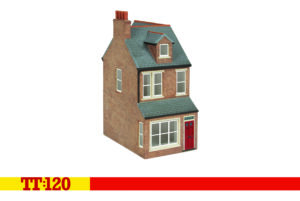 Hornby TT9041 End of Terrace House Left - Red Brick - TT:120 Gauge