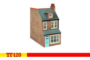 Hornby TT9043 Terrace House Middle Left - Red Brick - TT:120 Gauge