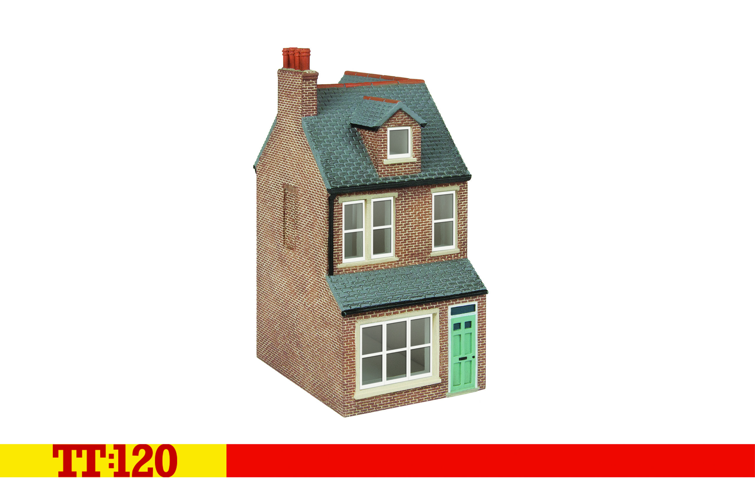 Hornby TT9044 Terrace House Middle Right - Red Brick - TT:120 Gauge
