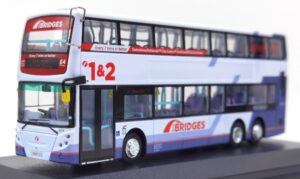80m UKD76003 Dennis Trident E500 First Bus - SN09 CCO Aberdeen The Bridges Ft38216 Rt1 Danestone - 1:76 Scale