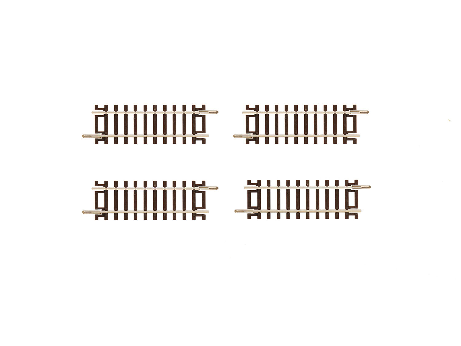 Gaugemaster GM3640103 Sectional Straight Track 64.3mm (Pack of 4) - TT:120