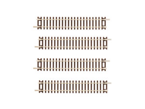Gaugemaster GM3640104 Sectional Straight Track 120.96mm (Pack of 4) - TT:120